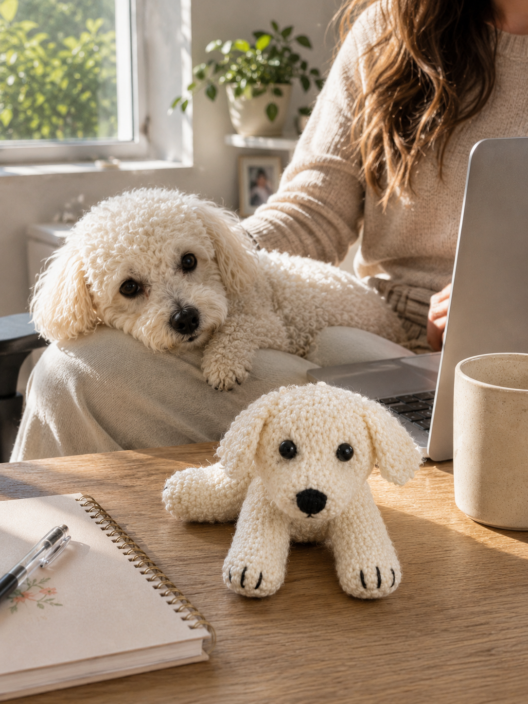 Amigururumi de perrito "Amigo juguetón"