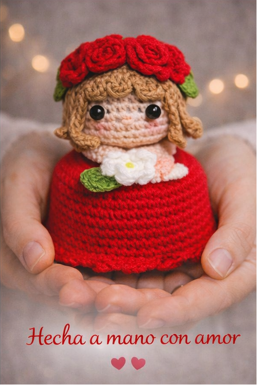 Ramo amigurumi reversible valentina