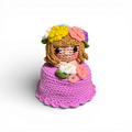 ramo amigurumi reversible violeta